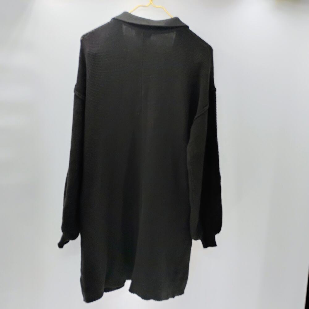 Promesa Button Romper chunky knit polo collar button‎ down long sleeve crotchet - Picture 14 of 14